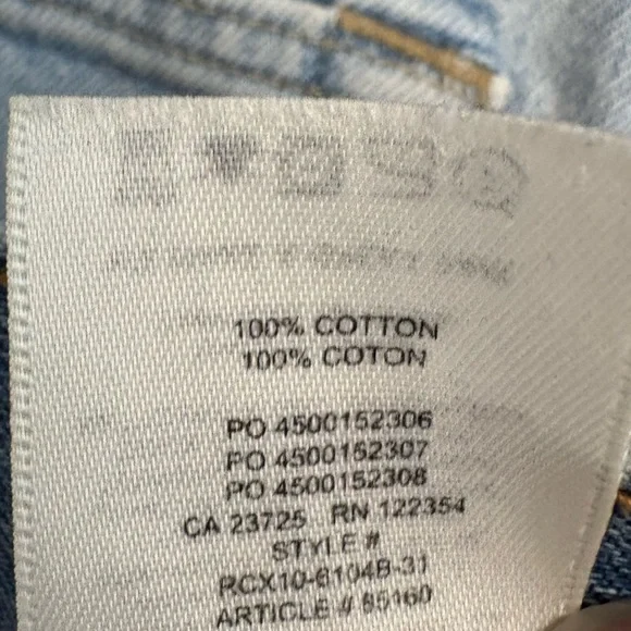 Aritzia Denim Forum The Anita Super High Loose Blue Jeans Size 24 Pleated Cotton - Picture 12 of 13